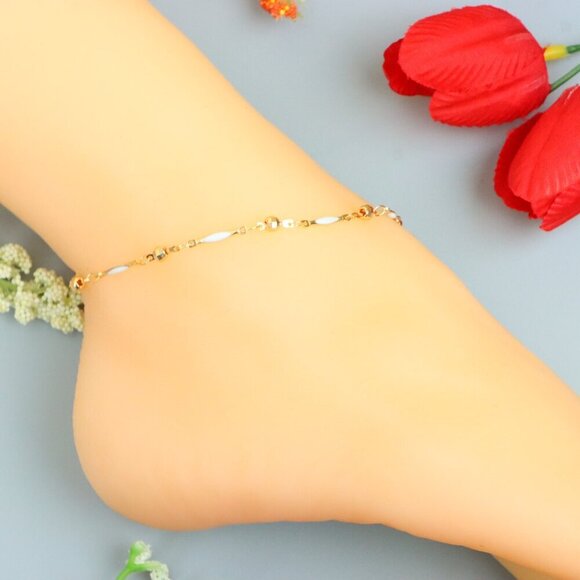 "Handmade Anklet – A Stylish Choice for Women, Thoughtful Gift Idea, EVCH1685 - Picture 5 of 10